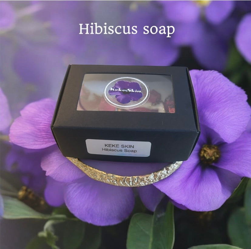 KEKE SKIN Hibiscus & Castor Oil Soap Bar