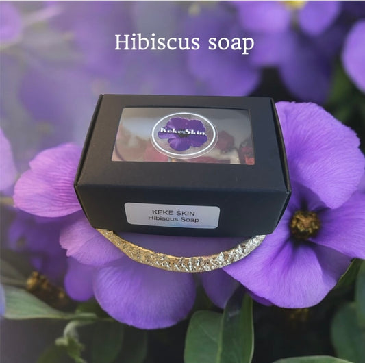 KEKE SKIN Hibiscus & Castor Oil Soap Bar